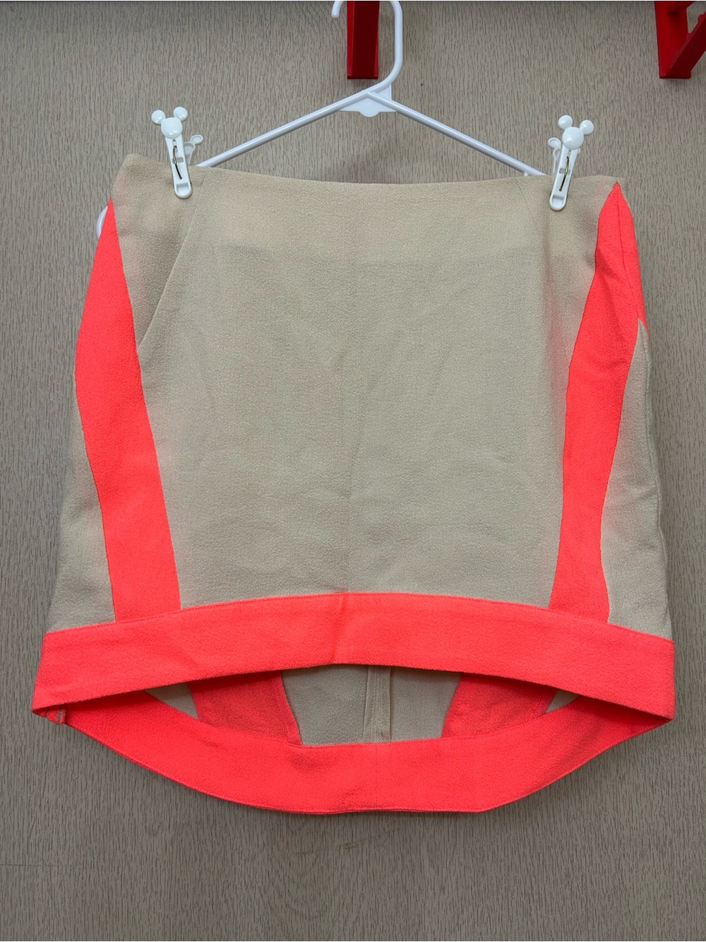 Anthropologie Neon Colorblock High Low Mini Skirt - Joa Los Angeles Size M